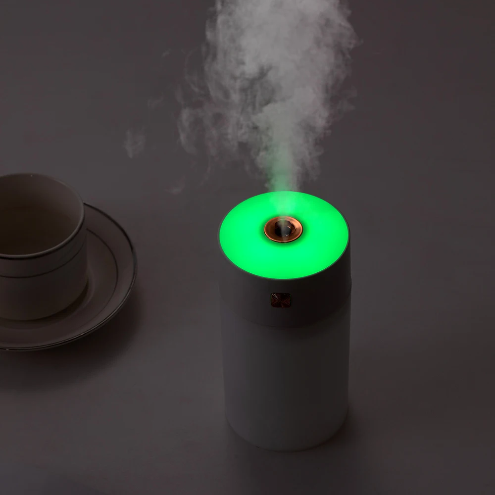 Car Luminous Humidifier Household Desktop Small Water Supplement Spray Air Humidification USB Car Portable Night Light 300ml