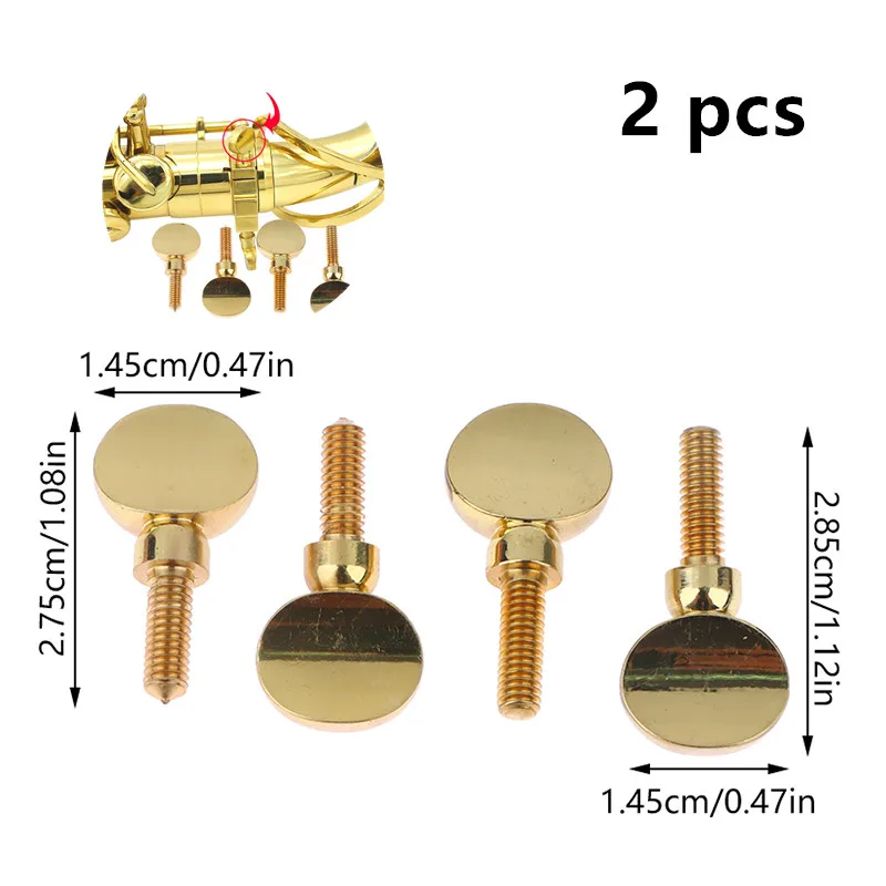 Saxophone Accessories 2pcs Saxophone Neck Screw Tightening Screw Sax Replacement Tool Part Neck Receiver Woodwind Instrument