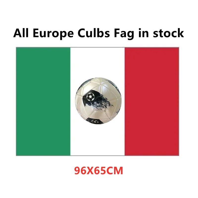Fan Club Bar Decoration Flag All Teams Colored Flags for Football Fans Shawl Sports Match Decorate Wall Sticker in Stock 96x65cm