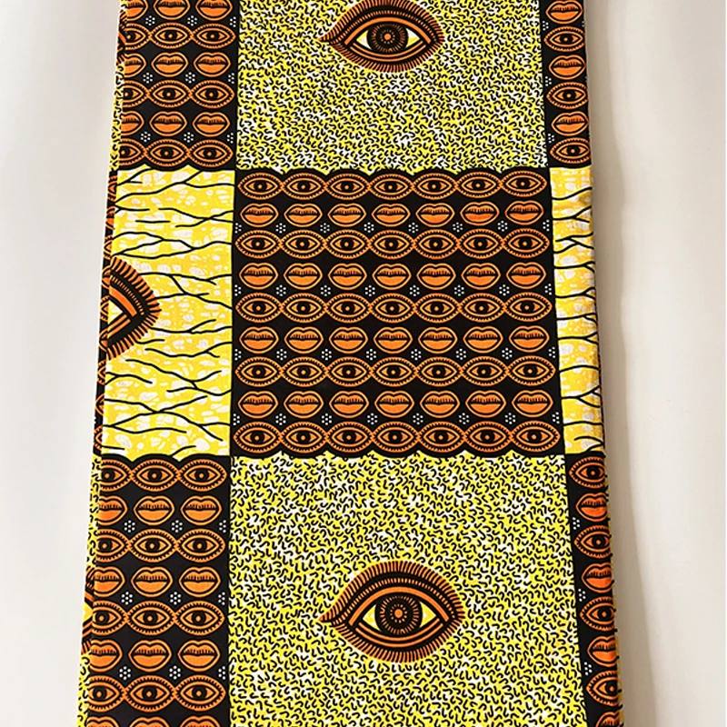 Dutch cotton high quality TisSU 6 yards Ankara African Print Batik Pagne true Wax fabric African wind