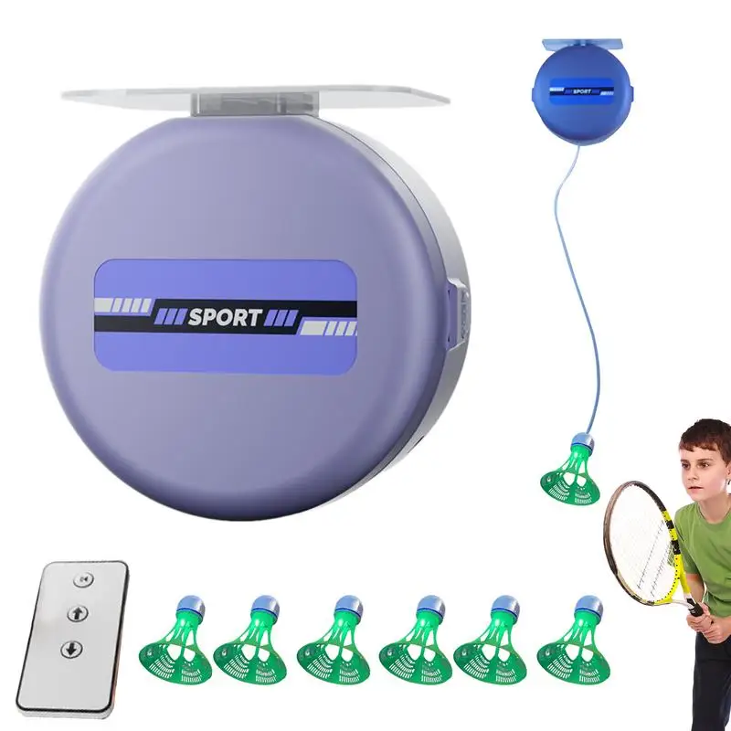 Portable Badminton Trainer Badminton Practice Self-study Training Rebound Tool Professional Shuttlecock Supplies badminton swing trainer