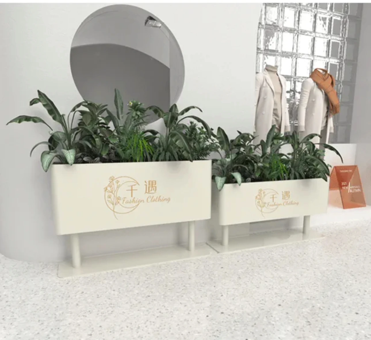 

New outdoor flow steel flower pool