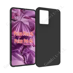 Premium Shockproof Silicone Protective Phone Case - Soft TPU Back Shell for HMD Pulse (Black)