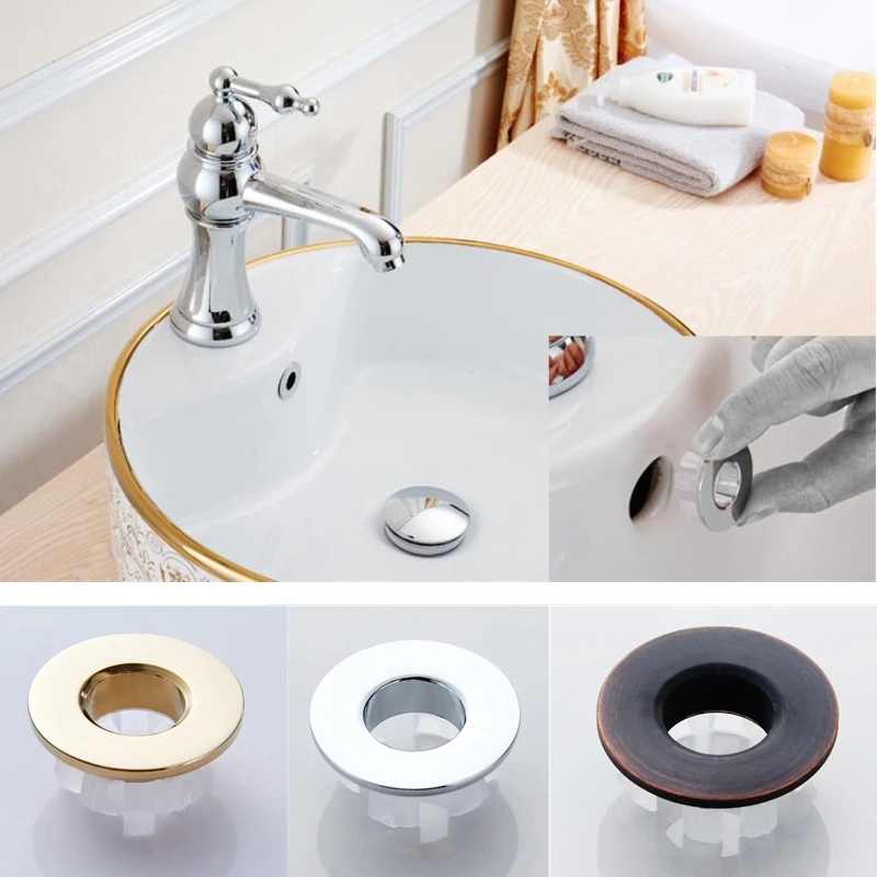 

Creative Vintage Messing Wastafel Overloop Gat Cover Wastafel Decoratieve Cover Wassen Tafel Plug Badkamer Hardware Accessoires