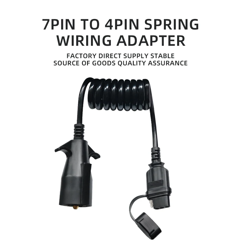 American Trailer Connector 7 to 4 Spring wire converter trailer car socket converter RV trailer