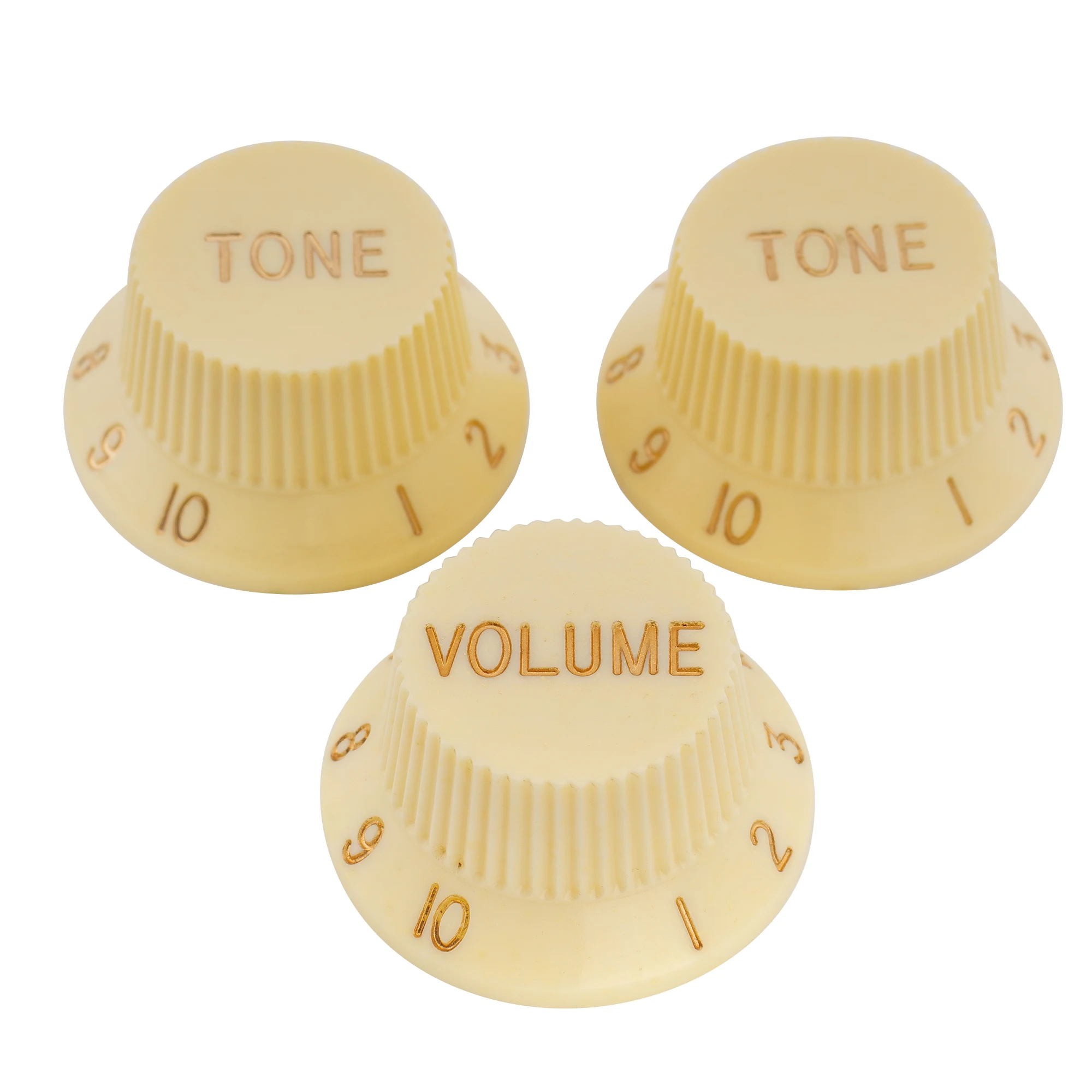 Musiclily Pro Inch Size Fine 24 Splines Gitarren-Tone-Lautstärkeregler für USA Made ST Style E-Gitarre (Set mit 2T1V) – Detail 23