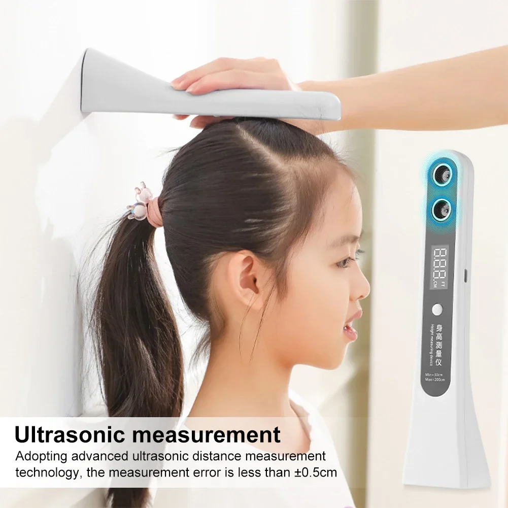 Ultrasound Height Measuring Tool Portable Accurate Smart Height Measurement Scale For Children Adults household Accessories