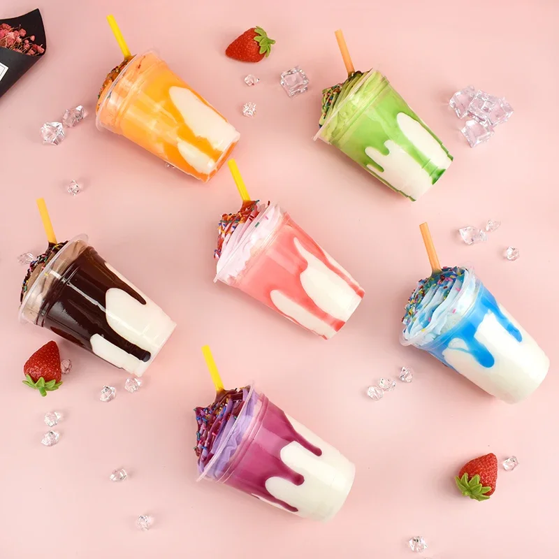 Simulation Fake Ice Cream Dessert Props Hotel Cafe Bar Bakery Dessert House Store Decor Sundae Ice Cream Model Children's Toys food model food photography props kitchen food toys fake food prank toys