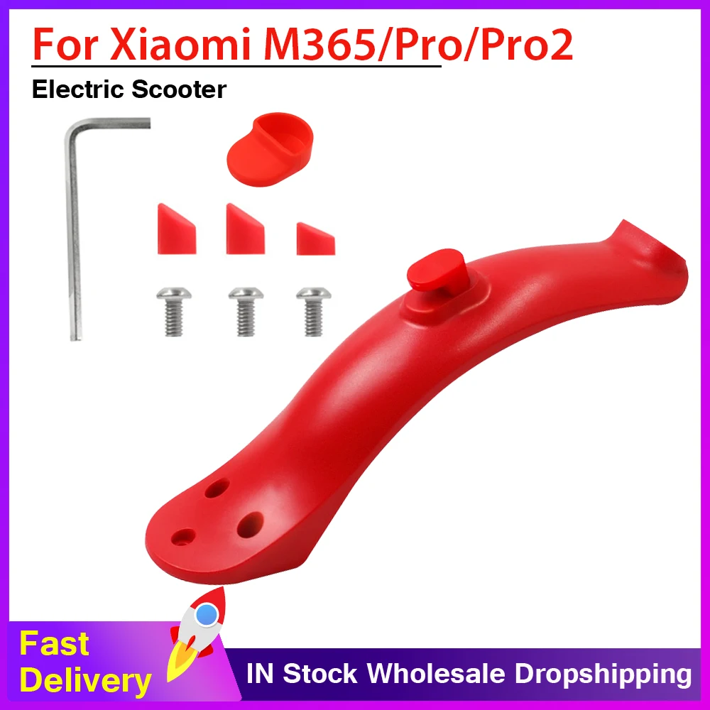 

Upgraded Splash Fender Short Ducktail for Xiaomi M365/M187/Pro Rear Mudguard Back Wing Electric Scooter Fender Silicone Plug