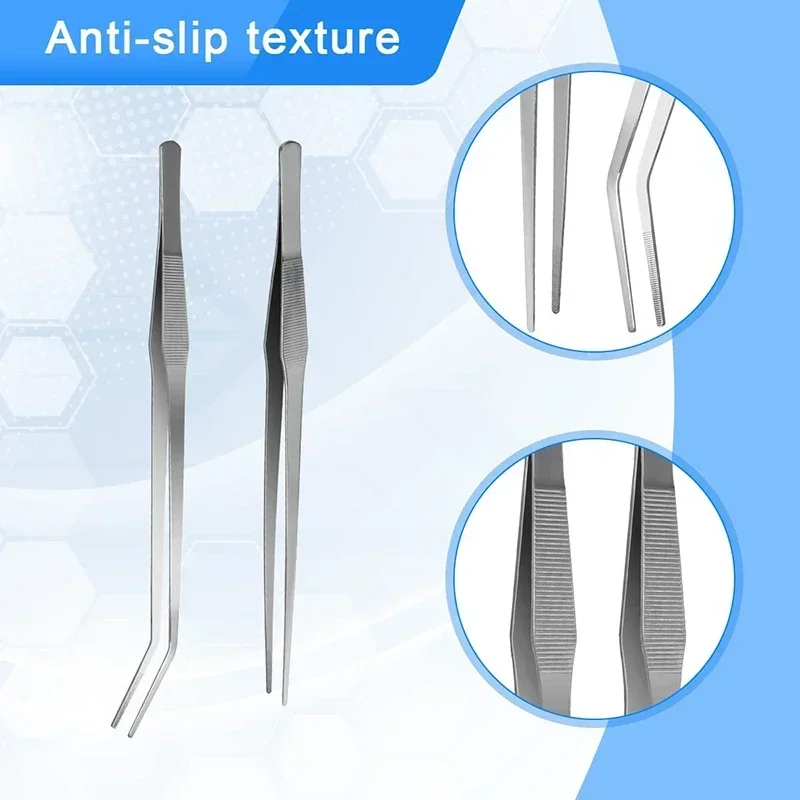 Stainless Steel Reptile Feeding Long Pliers Tweezers Reptile Lizard Gecko Spider Wolf Spider Hedgehog Snake Aquarium