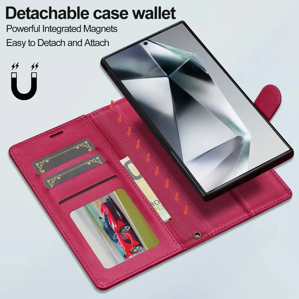 Detachable Wallet Phone Case with Card Holder Cover