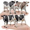 imulated Farm Poultry, Livestock, Cow Model, Simmental Cattle, Black and White Cow Decoration, Ranch Animals 4
