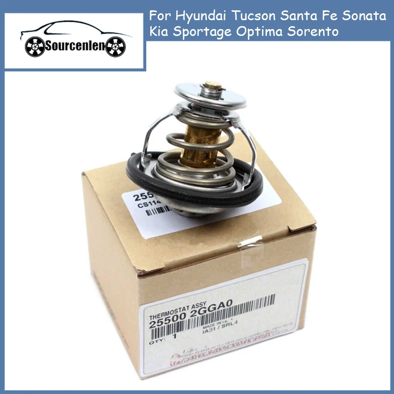 

Новый оригинальный термостат 25500-2GGA0 для Hyundai Tucson Santa Fe Sonata Kia Sportage Optima Sorento 255002GGA0