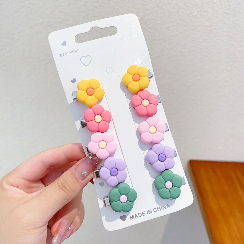 Hair Accessories 10PCS/Set Girls Cute Cartoon Hair Clips Kids Lovely Hairpins Headband Barrettes Fashion Hair Accessories Pin Baby Headdress