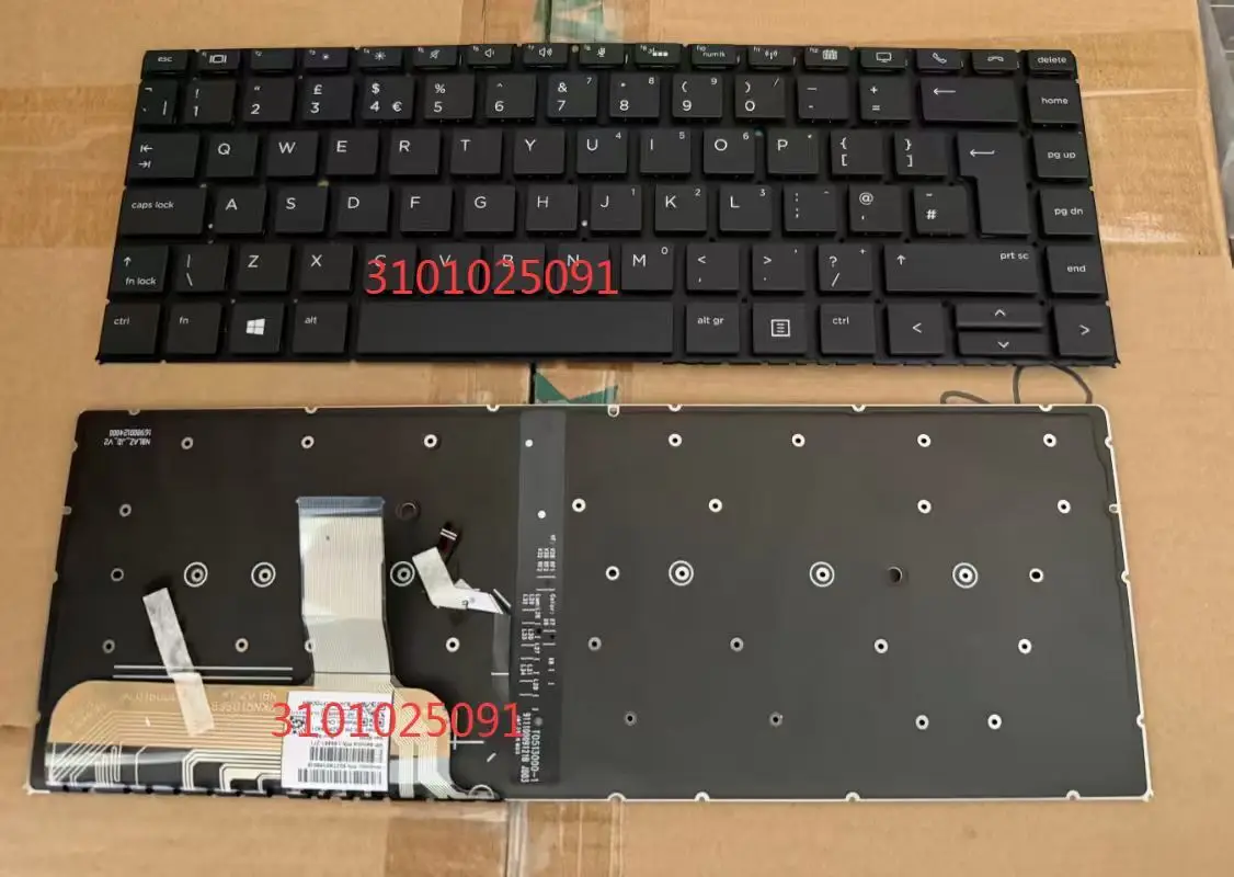 Tastiera per laptop HP Elitebook 1040 G4 per X360 1040 G5 1040 G6 layout UK retroilluminata - immagine 2