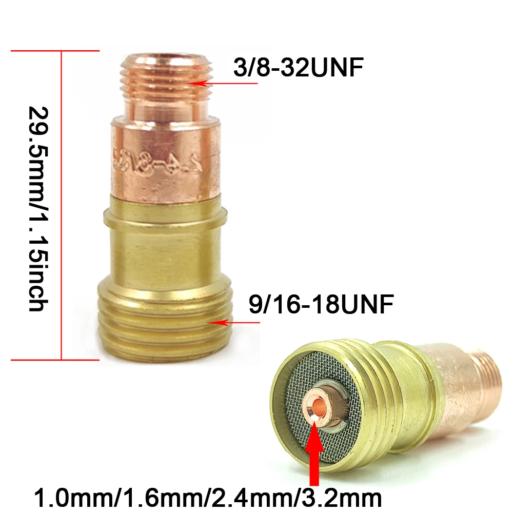 TIG Welding Kit WP17 WP18 WP26 Accessories Tig Welding Stubby Gas Lens #12 Pyrex Glass Cup Spares Torch 23Pcs