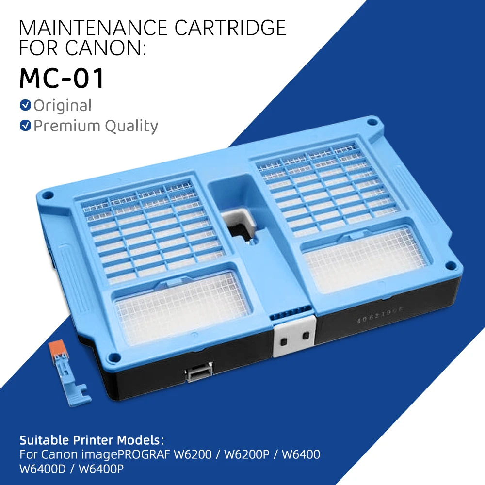 

Оригинальный картридж для технического обслуживания MC-01 MC01 9004A005 для Canon imagePROGRAF W6200 W6200P W6400 W6400D W6400P, резервуар для технического обслуживания