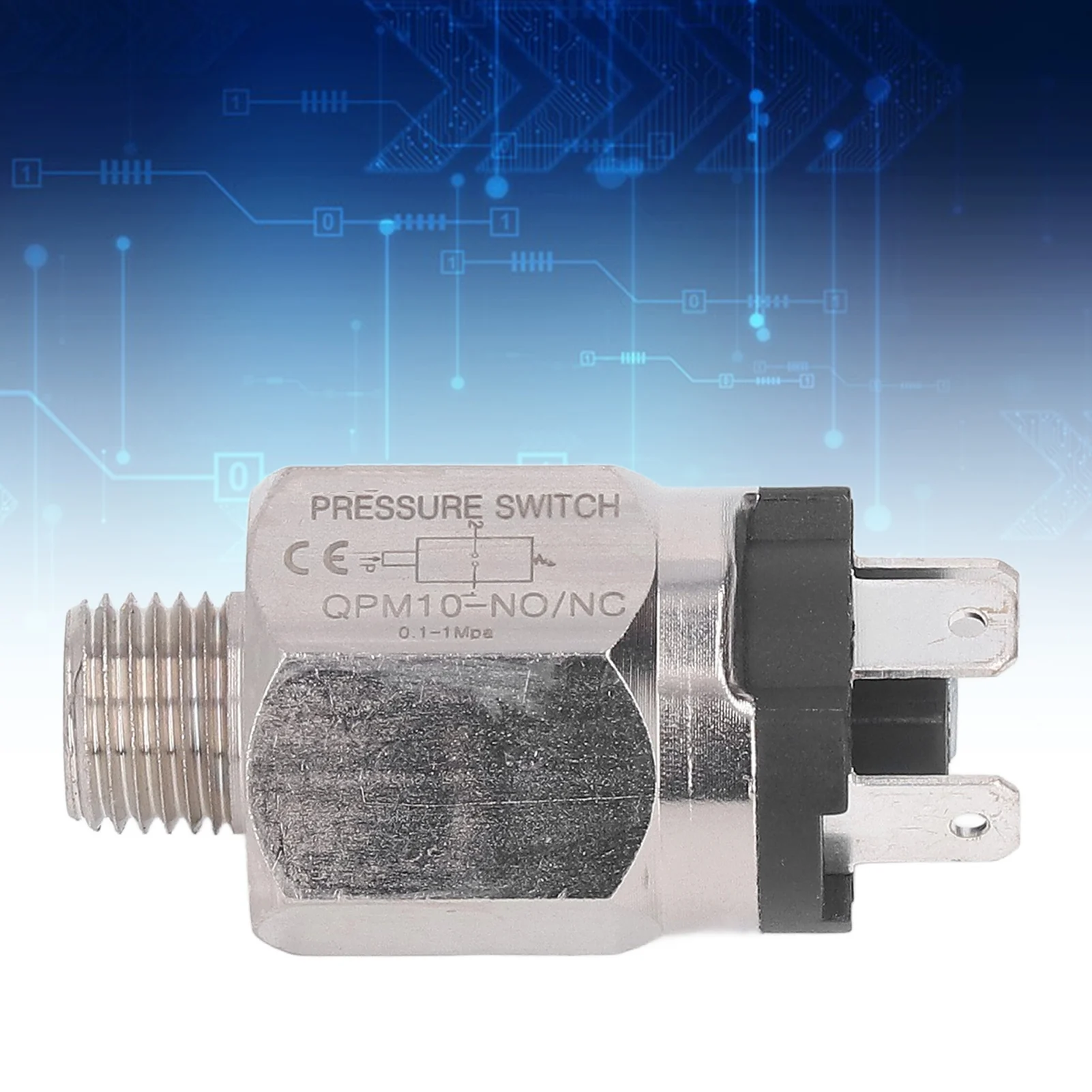 Pressure Switch Normally Open and Closed Integrated Pressure Control Switch 1/2in Long Life Span Diaphragm Type For Pump