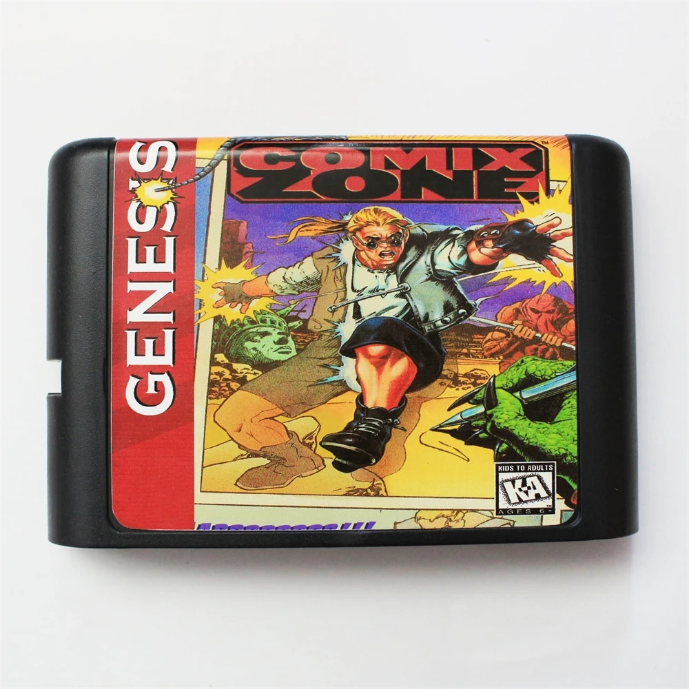 Hottest Comix Zone 16 Bit MD Game Card For Sega Mega Drive For Genesis