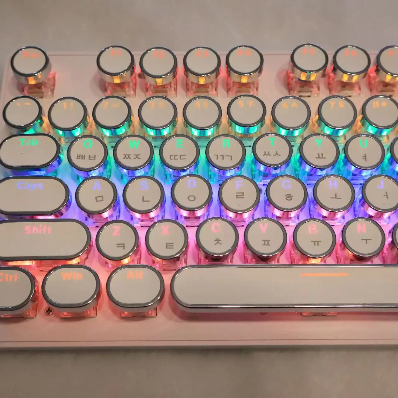 Universal Rodada Keycaps para Cherry mx Teclado Mecânico 104 Teclas Coreano Espanhol Coreano Pbt Pbt Design Retroiluminado Alta Qualidade - Imagem 5