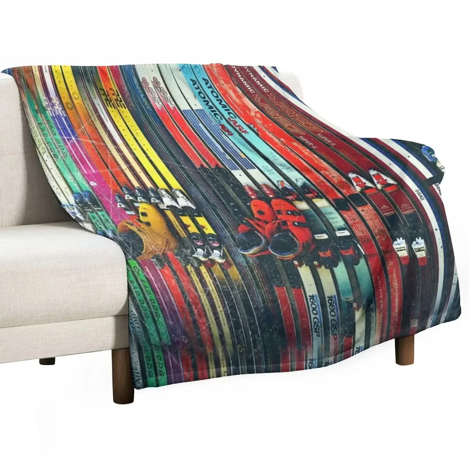 

Ski Sun Valley Throw Blanket fluffy Winter beds Blankets