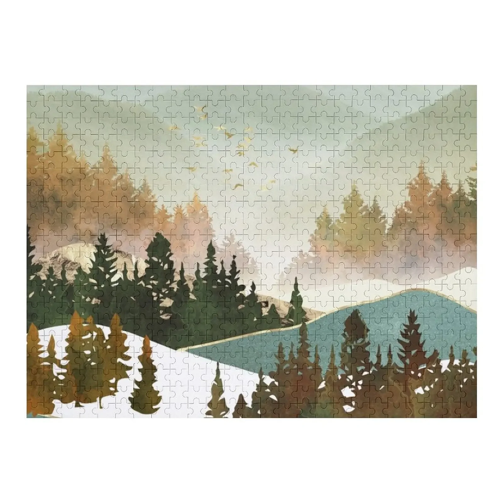 

Fall Morning Jigsaw Puzzle Personalized Child Gift Wooden Jigsaws For Adults Personalized Toys Puzzle