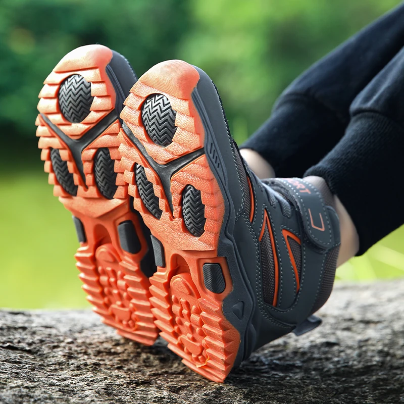 Sports Shoes Baby Shoes Kids Sneakers Kids Shoes Kids Sports Shoes Children Casual Luminous Shoes For Boys Breathable Sneaker Winter Warm Plush Kids Hook&Loop Non-slipl Hiking Sports Shoes