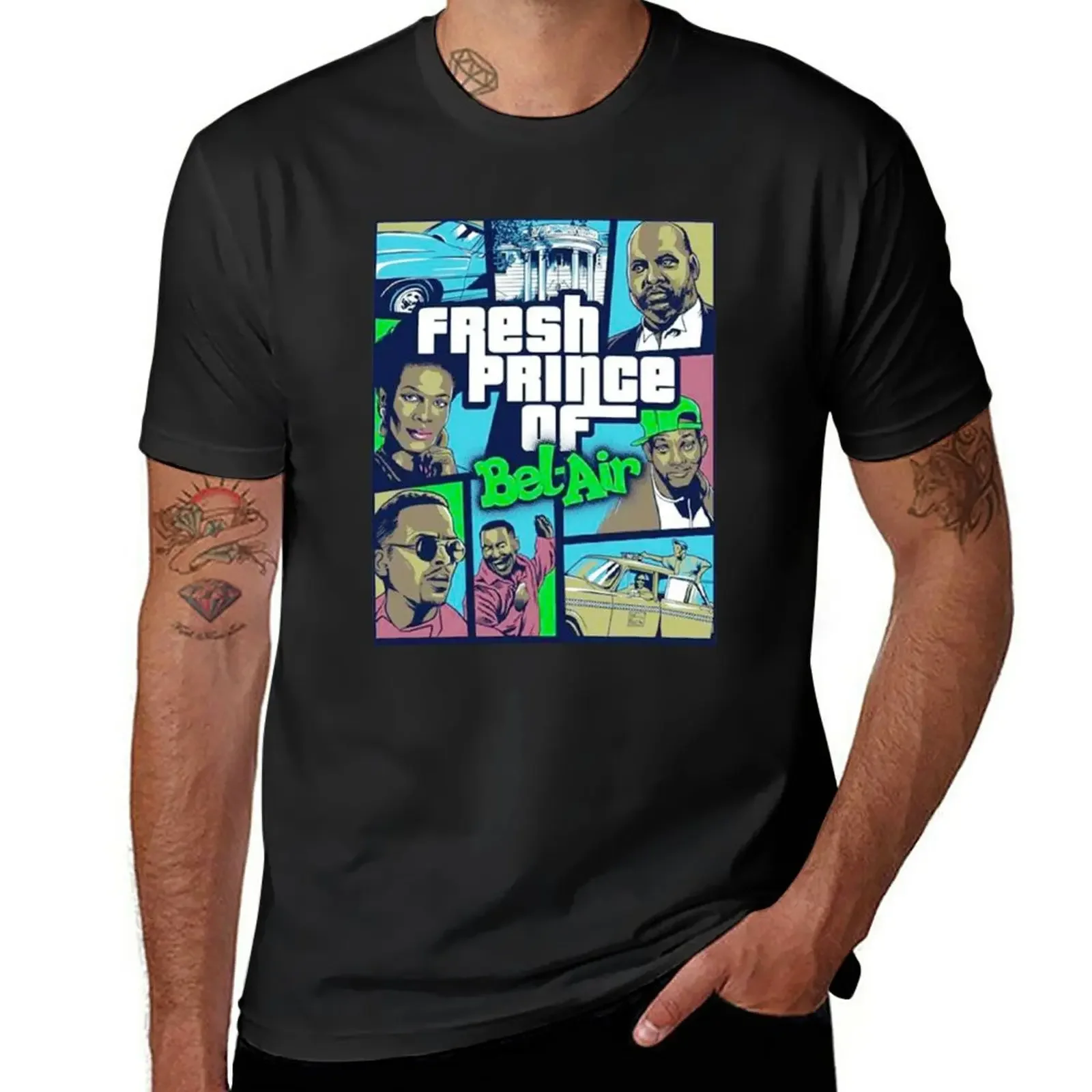 Fresh Prince Of Bel Air - Gta Version Shirt T-Shirt Sport Fans Abbigliamento Estivo Oversize Abbigliamento Uomo