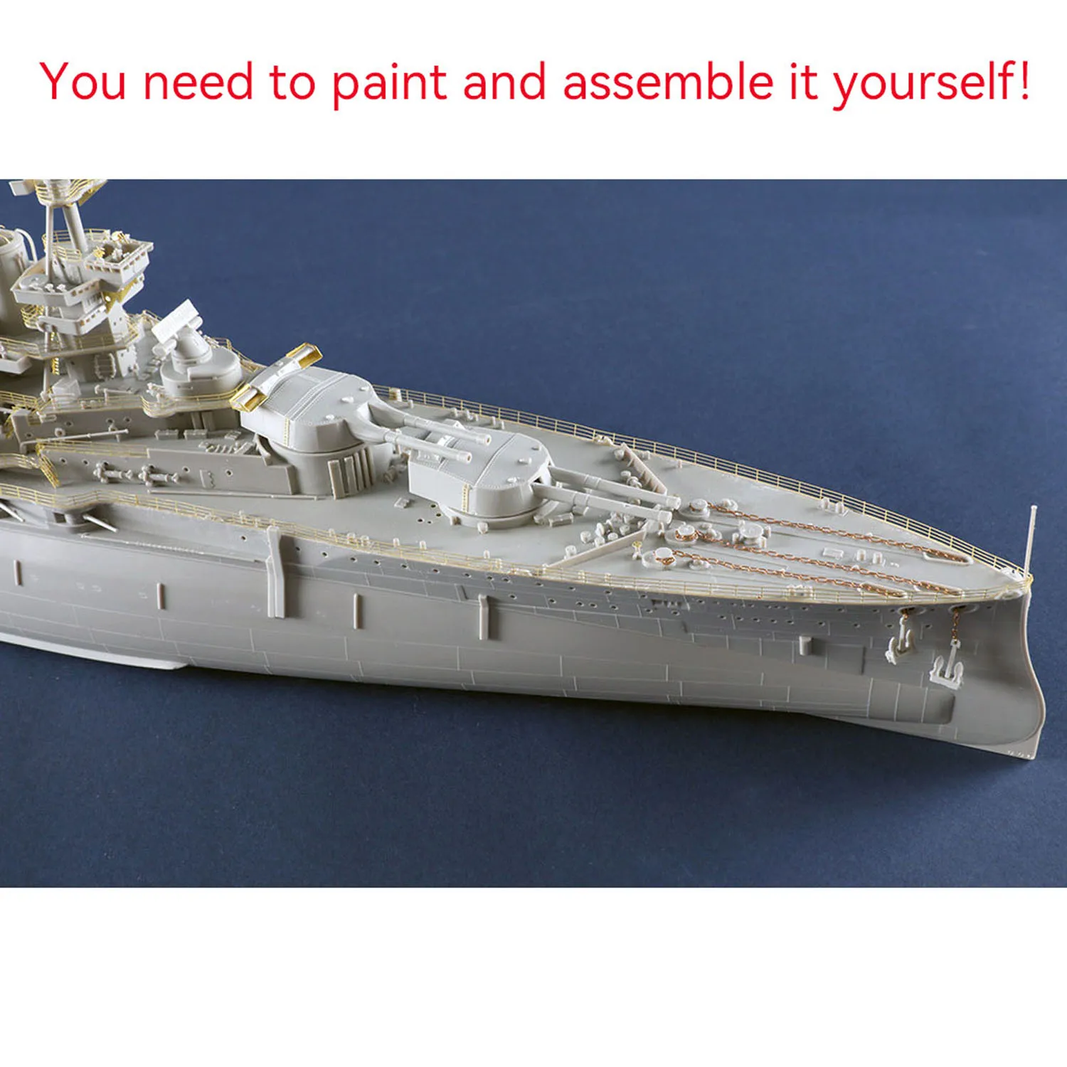 Spielzeug 1/350 Trumpeter 05378 HMS Royal Oak Statisches Schlachtschiff aus Kunststoff, DIY-Modellbausatz, Ankerkette aus Metall, 510+ Teile zum Sammeln – Detail 13