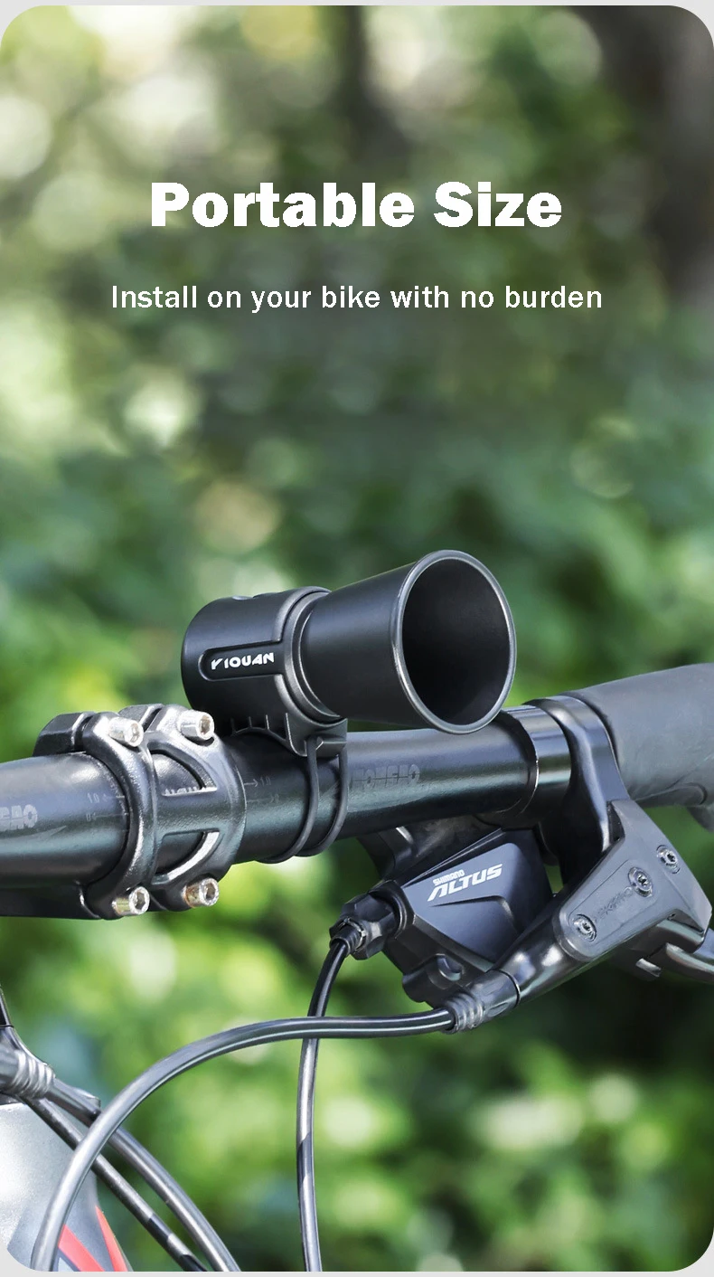 Description Picture 4 of item120DB Loud Sound Bicycle Horn Portable Road Bike Bell Universal MTB Warning Bell Ultralight Cycling Horn Bike Accessories