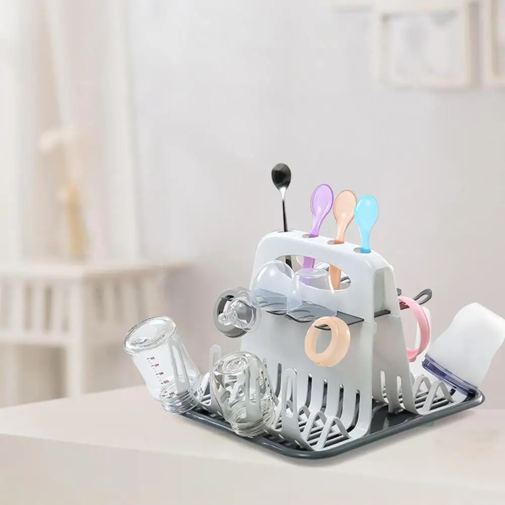 for Baby Multilayer Safe Detachable Baby Bottle Drying Bracket Foldable Stand Rack for