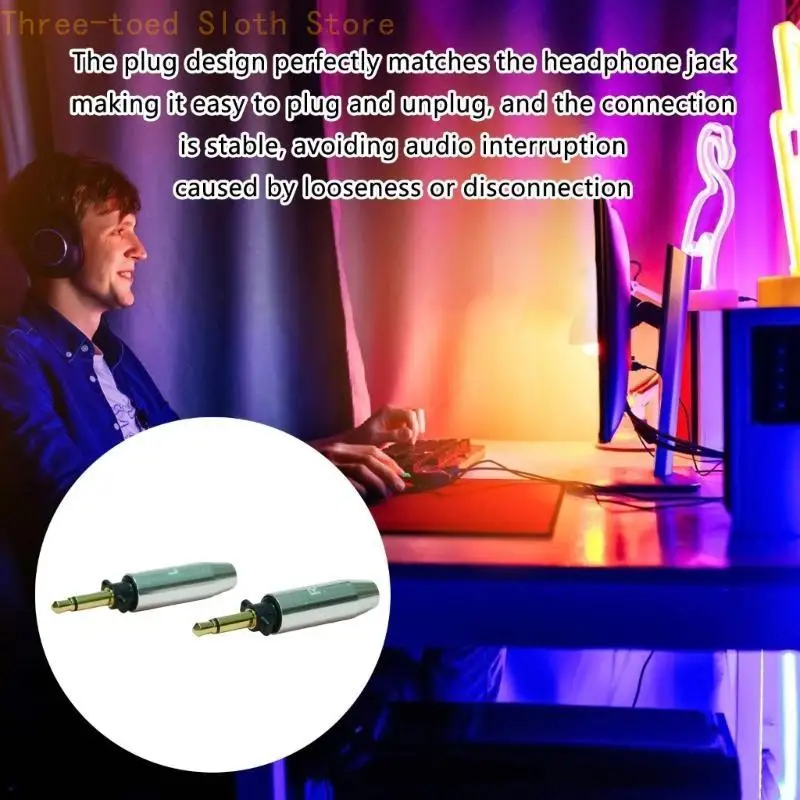 Einfach anzuschließender Ersatz-Soundstecker, Kopfhörerstecker für SONOROUS D8000, verbessert den Hörgenuss, sichere Verbindung