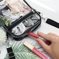 Women Clear Shoulder Bag Stadium Approved PVC Concert Transparent Purse Simple Crossbody Bag With Front Pocket Casual Handbag - Image 5