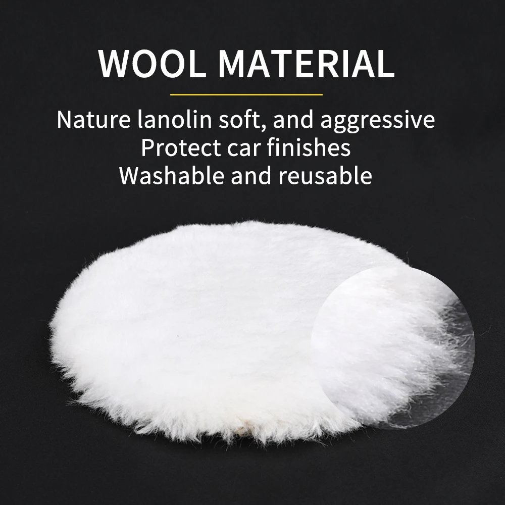 Polishing Kit Polishing Pad Car Waxing Sponge Disk Wool Wheel Auto Paint Care Polisher Pads For Car Polisher 4/5/6 inch