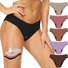 Seamless Menstrual Period Swimming Panties 4-Layer Leakproof Heavy Flow Mesh Briefs Fast Absorbent Panties Plus Size Briefs 3XL 3