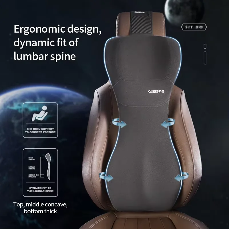 LIVICHEPIN Car Headrest Waist Protection Car Seat Backrest Cushion Auto Lumbar Cushion Waist Support Integrated Waist Cushion