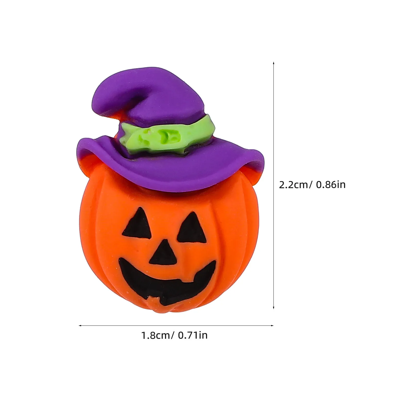 32Pcs 할로윈 호박 검은 고양이 푸시 핀 장식 코르크 보드 압정 창의적 무서운 사무실 파티 용품