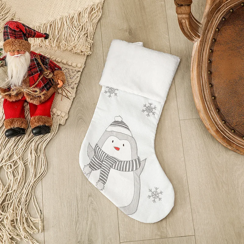 Calcetín navideño con nombre personalizado, decoración para árbol de Navidad, medias personalizadas, cualquier nombre, regalo de Año Nuevo para niños, bolsas de dulces