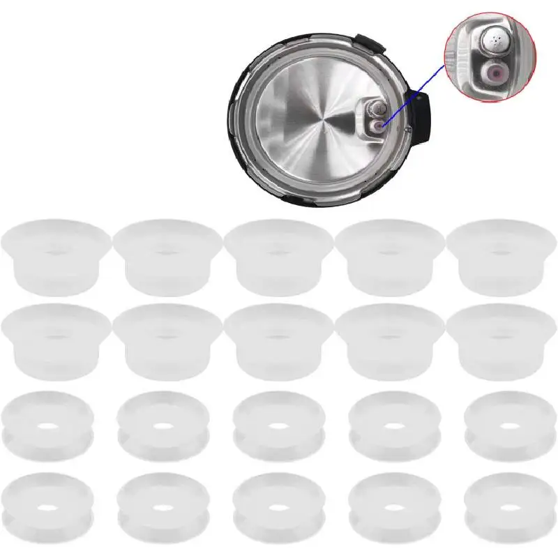 10pcs Replacement Float Valve Gaskets Universal Float Valve Sealer Silicone Pressure Cooker Sealing Caps Instant Pot