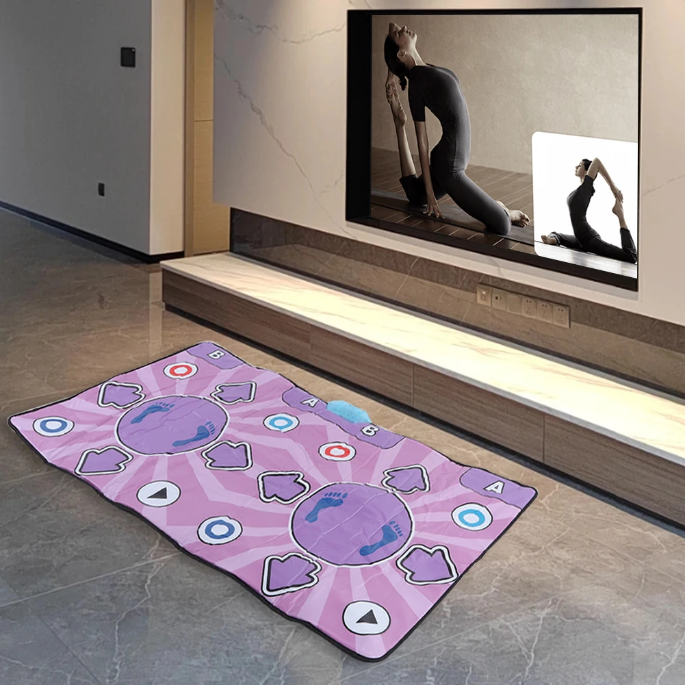 Double Users Dance Mat Game with Wireless Controller Musical Dance Mat 100 Music 60 Sensory Games Plug And Play for Adults Kids