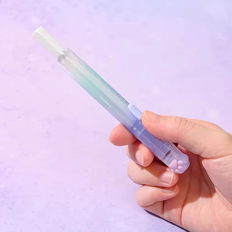 그라데이션 고양이 발 모양 스트레치 지우개, 수정 및 변형 지우개, 흔적 없는 지우개, 학생용 문구 지우개