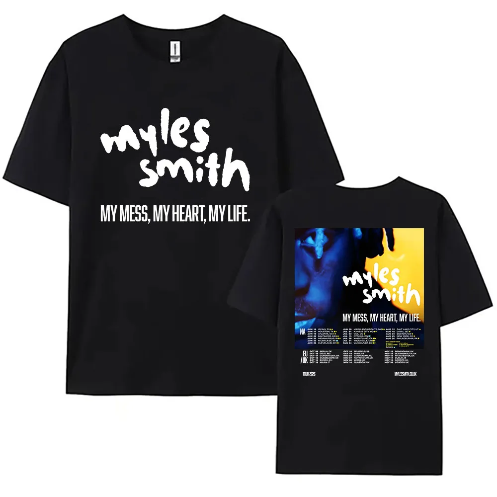 My Mess, My Heart, My Life Tour 2026 Tees Myles Smith Design Grafik-Merchandise-T-Shirt aus weicher Baumwolle für Damen und Herren, grafische Kleidung