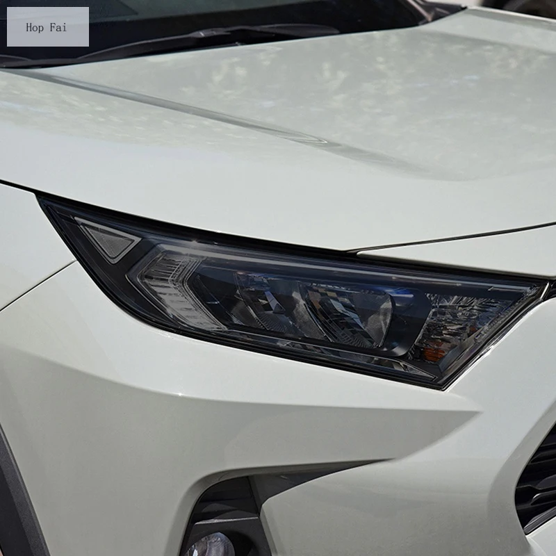 

Car Headlight Protective Film Smoked Black TPU Sticker For Toyota RAV4 Corolla Camry Supra 86 Avalon Land Cruiser Prado Highland