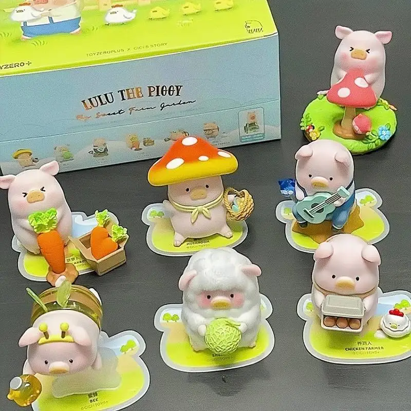 

Canned Pig Lulu Farm Series Of Blind Box Adults Women Cute Hand-do Peripheral Heartfelt Gift Desktop Furnishings Pieces toys