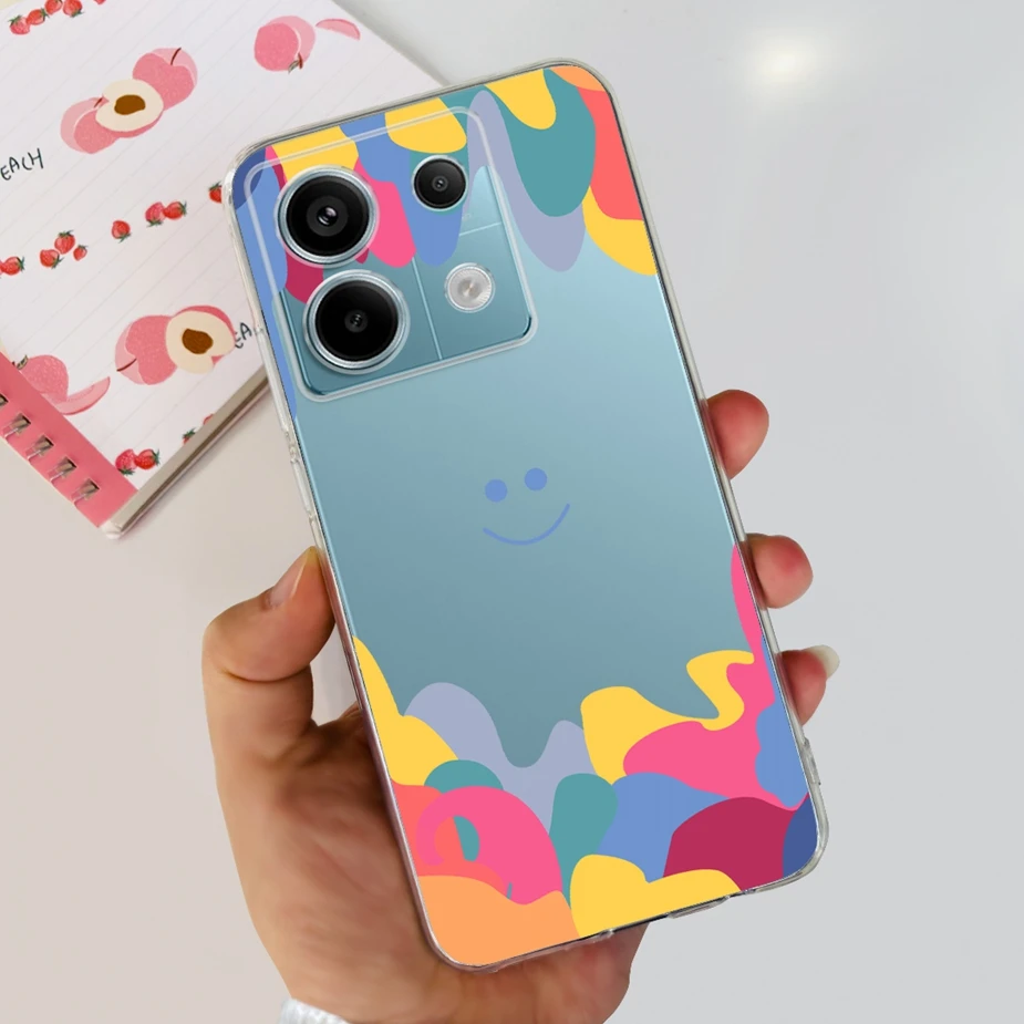 New Fashion Painted Clear Silicone Soft TPU Phone Case for Xiaomi Poco X6 Pro 5G