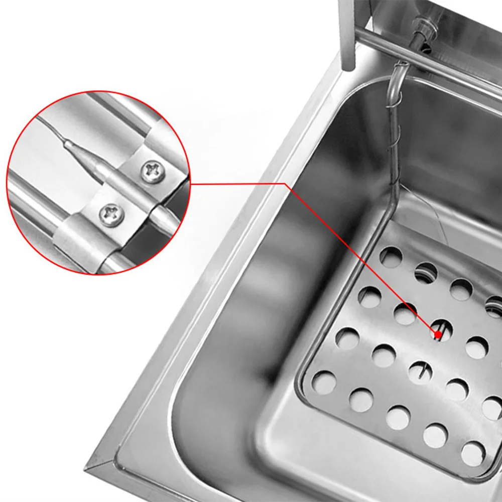 Double-cylinder deep fryer fries machine gas fryer