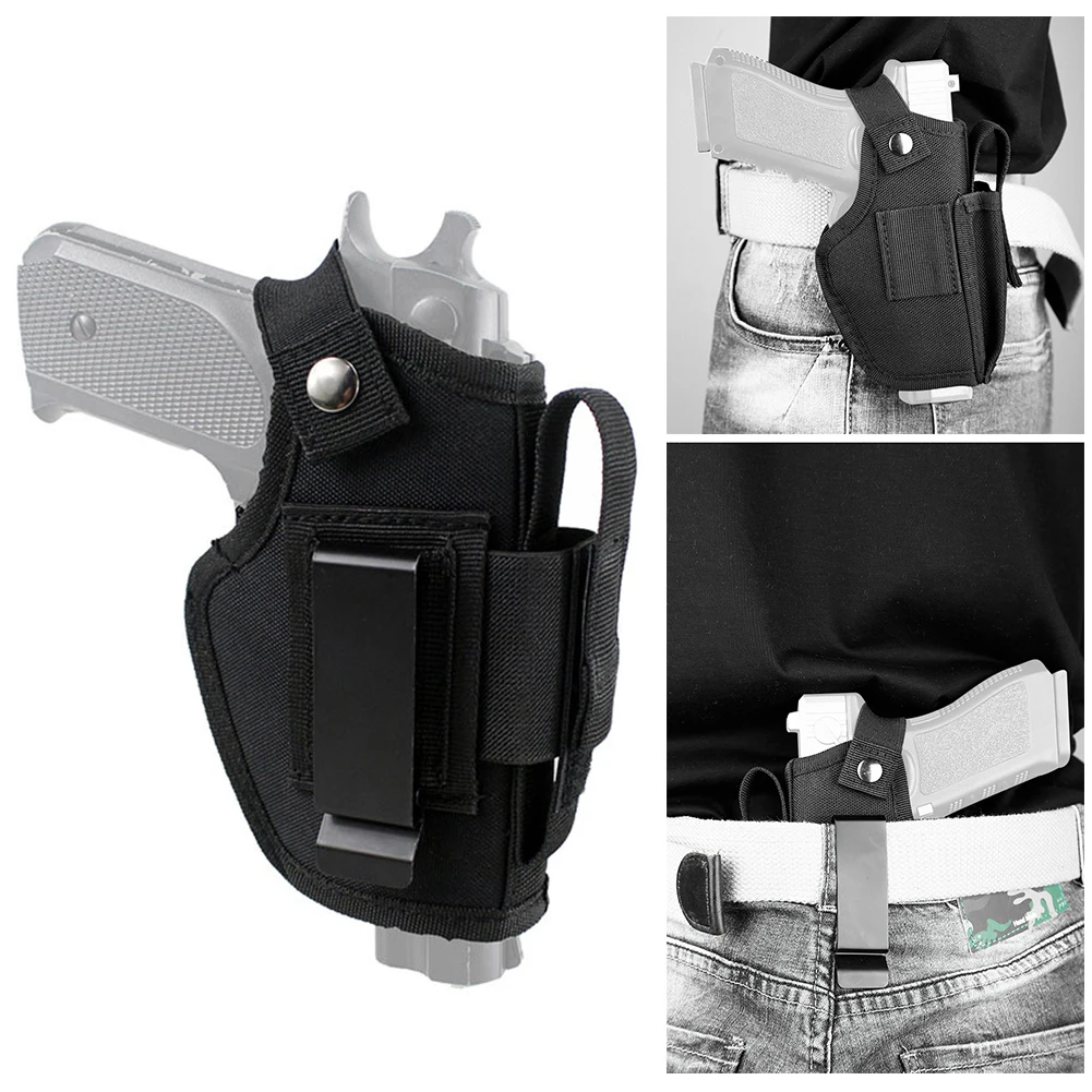 Description Picture 4 of itemUniversal Tactical Gun Holster for Glock 17 18 26 Concealed Carry Gun Pistol Bag All Size Metal Clip Pouches Glock Case Hunting