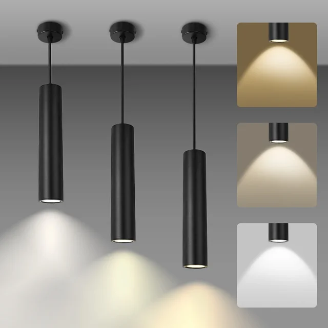 โคมไฟเพดาน LED แบบแขวน ปี 2026 โคมไฟระย้าทันสมัย สำหรับห้องนั่งเล่น ห้องครัว ห้องรับประทานอาหาร ขนาด 160-300 มม. โคมไฟทรงยาวหรูหรา 1