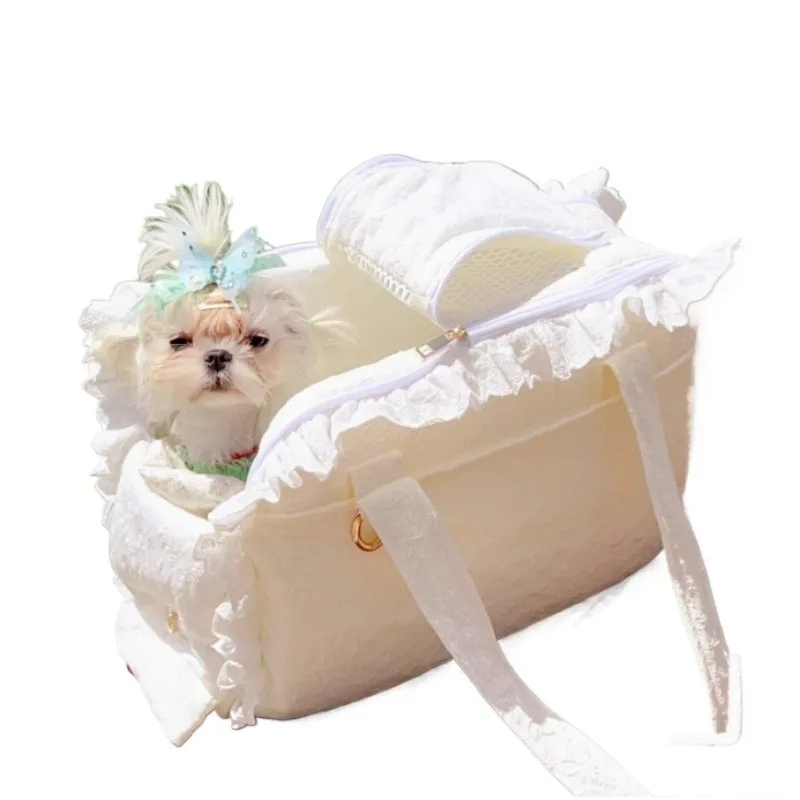 Luxury Handmade Pet Bag Carrier for Dog Cat Dog Car Seat Universal Pet Items for Tea Cup Teddy Yorkshire Sweet Bed Travle
