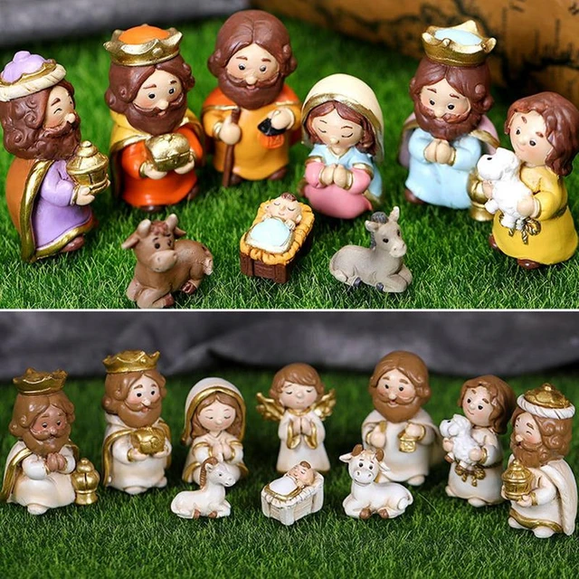 Nativity Sets For Christmas 10 Pieces Small Figurines For Nativity